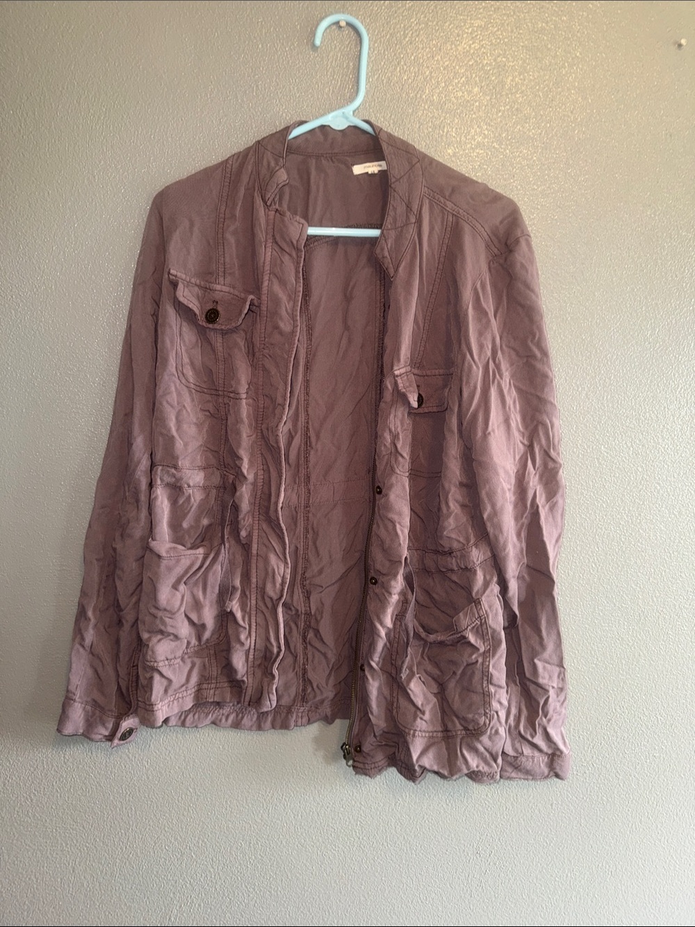 Lightweight Women's Utility Jacket - Mauve